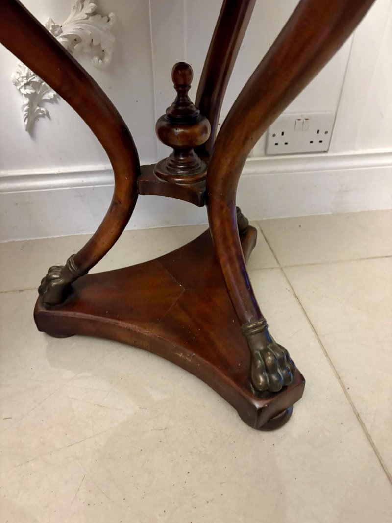 Antique Edwardian Quality Pair of French Marble-Top Gueridon Side / Lamp Tables